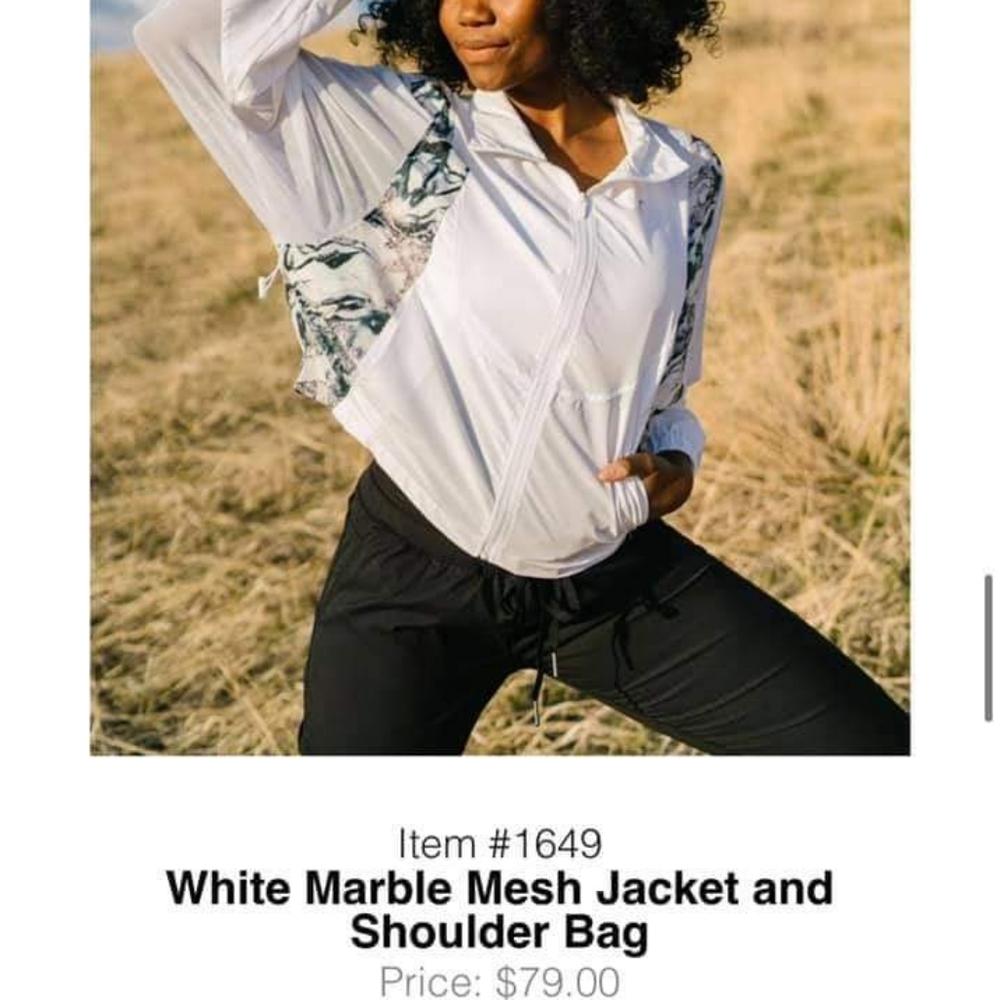 Marble mesh jacket